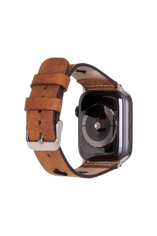 Valaıs Tan Leather Apple Uyumlu Watch  Kordon-44/45/46/49mm