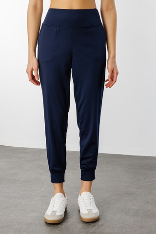 Genius Store Kadın Yüksek Bel Jogger Eşofman Altı Joggers New-joger Lacivert