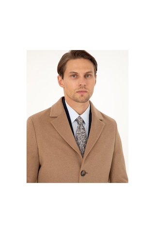 Pierre Cardin Camel Ex. Slim Fit Kaşe Kaban 50291017-vr015