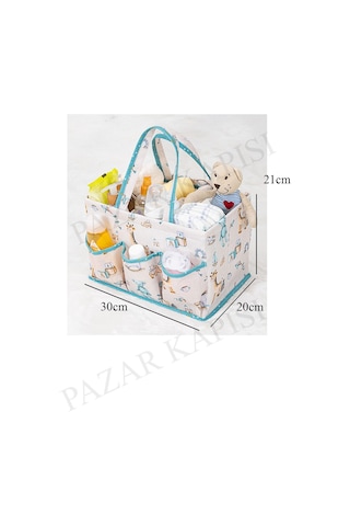 Baby Bebek Bakım Çantası Çok Gözlü Organizer Mavi