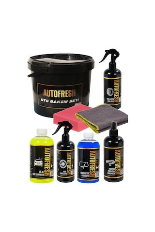 Oto Yıkama Seti Jant Temizleyici Torpido Parlatıcı Lastik Parlatıcı Şampuan Camsuyu