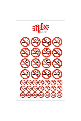 Sigara Içilmez Sticker Seti Sigara Içilmez Sticker Seti