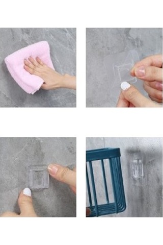 Banyo Dekoru İçin Beyaz Yapışkanlı Fonksiyonel Banyo Organizeri Diğer