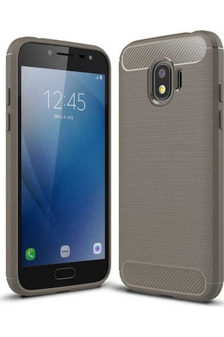 Samsung Uyumlu Galaxy J2 Pro 2018 Kılıf Zore Room Silikon Kapak Gri