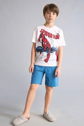 Defacto Marvel Comıcs Regular Fıt 2li Pijama Takımı Erkek Çocuk H4107a826hswt34 Beyaz-wt34