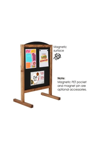 Ahşap Miniboard 60x78cm Siyah Siyah