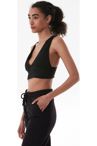 Fullamoda Basic Fitilli Kaplı Büstiyer Siyah