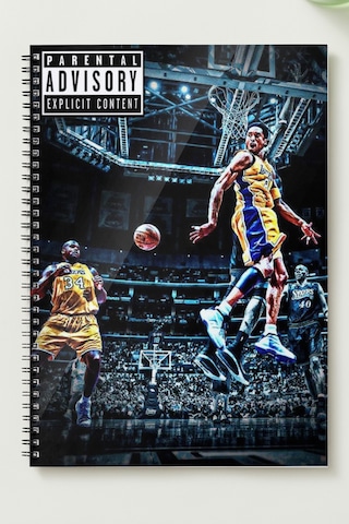 Basketball A5 Metal Spiralli Çizgisiz Sert Kapak Basketball Defter