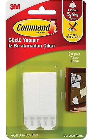 3m 17201 Command Orta Boy Cırt Bant 6 Paket