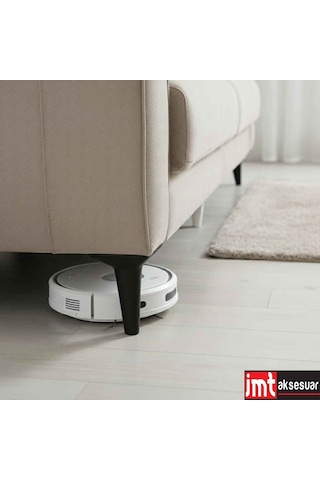 Aspen 18 Cm Siyah 4'lü Set Koltuk Baza Dolap Tv Ünitesi Yatak Odası Konsol Ayağı Siyah
