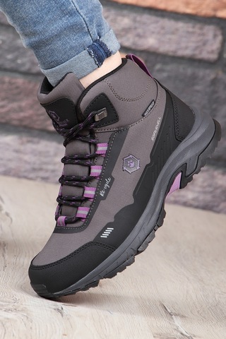 Lumberjack Re-cycle Kaymaz Su Geçirmez Outdoor Kadın Bot 667800001060 12 Mor