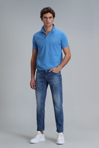 Lufian Erkek Laon Smart Polo T-shirt 111040164 Mavi