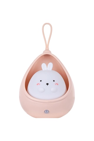 Homyl Sevimli Led Gece Lambası Masa Kabine Işık Usb Pembe Pembe