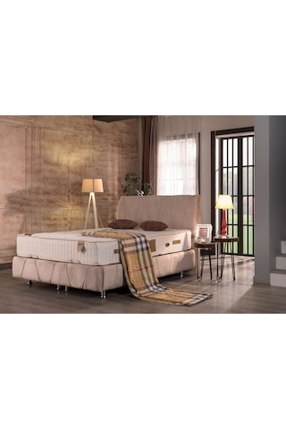 Nivabaza Çift Ve Tek Kişilik Sandıklı Baza Başlık Dream Set Yatak Hariç