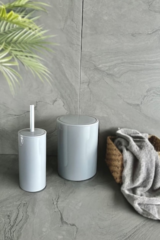 Prima Nova Flores 2'li Banyo Seti - Gri Gri