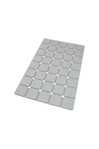 Dln Shop 2 Adet Küvet Ve Duş Paspası Vantuzlu Kaymaz Yumuşak Silikon Banyo Paspası 45 X 70 Cm V-161 Gri