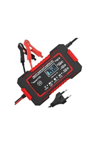 Tongxida 12v Akü Şarj Cihazı 6a Akıllı Nabız, Otomatik Kapanma, Akıllı Ekranlı, Bakımsız Kurşun Asitli