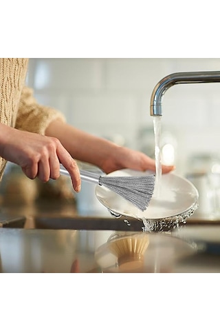 Mucit Home Paslanmaz Çelik Yeni Nesil Tel Kıl Tencere Tava Fırın Temizleme Bulaşık Fırçası