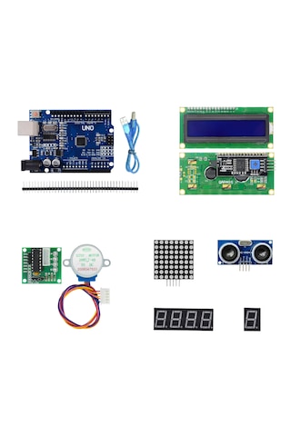Arduino 39 Çeşit 185 Parça Süper Başlangıç Seti Malzeme Kutulu