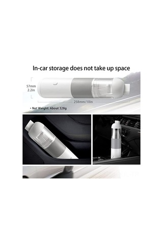 Gajeena El Tipi Kablosuz Araç Süpürgesi - 1200pa Güçlü Emme, 5000mah Pil, 30 Dakika Kullanim Süresi, Hepa Filtre, 3'ü 1 Arada Fonksiyon