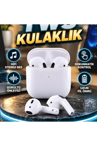 İphone 11 12 13 14 15 Uyumlu Tws Bluetooth Kulaklık Hifi Stereo, Gürültü Önleyici, Dokunmatik Kont 00