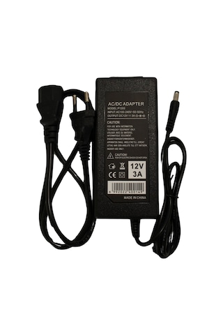 IP20 12 Volt 3 Amper Plastik Kasa Masa Tipi Laptop Tipi Adaptör