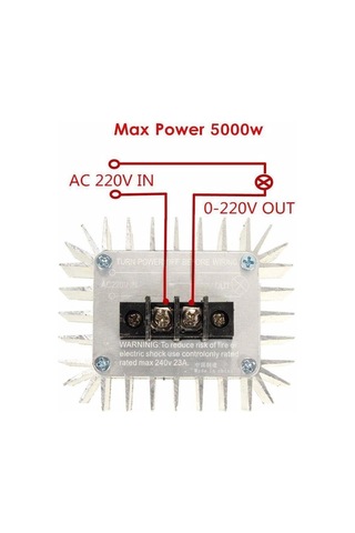 5000w 220v Ac Motor Dimmer Hız Kontrol Kartı