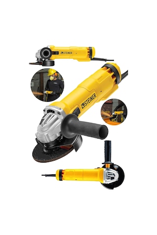Alman 4200 W Metal Şanzuman Bakır Sargılı Avuç Içi Taşlama Demir Metal Kesme Makinesi Spiral 125 Mm