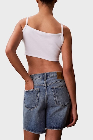Calvin Klein Bayan Top Lv047f221g Yaf Beyaz