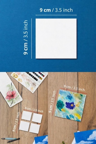 9x9 Cm Pres Kompozit Tuval 6'lı Paket 1 Adet