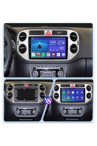 Volkswagen Tiguan 2006-2016 Android Multimedya 4GB-64GB Carplay 9 İnc Hd IPS