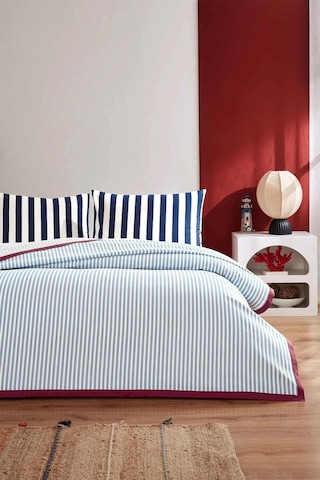 Özdilek Rf -cabana Line Mavi- Çift Kişilik Pike Takımı