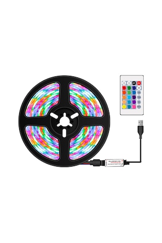 Dianziye 4m Rgb Su Geçirmez Led Işık Şeridi - 16 Renkli Kumanda Kontrollü Dinamik Modlar İle İç/dis Bahar Dekorasyon Aleti