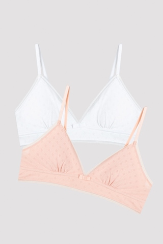 Penti My First Bra Basic Pointel 2Li Sütyen - Çok Renkli
