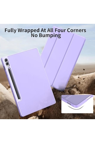 Undeplus Samsung Galaxy Uyumlu Tab S10 Lite Fe/s10/s9 Fe/s9 Kılıf Kalem Bölmeli Smart Case X510 X710 12.4inç Değildir Kılıf