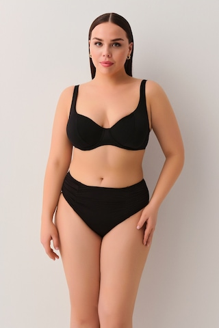 Suwen Drapeli Bikini Alt Sbn26995012 Siyah