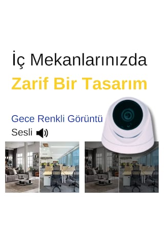 Arna 5mp Yapay Zeka 5 Kameralı Full Set İç Mekan Güvenlik Sistemi