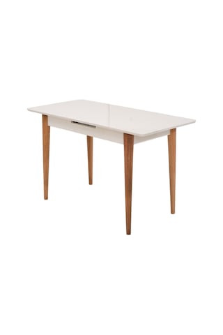 Melisa Mdf Lak Panel Açılır Mutfak Masası 60x100 Ekru