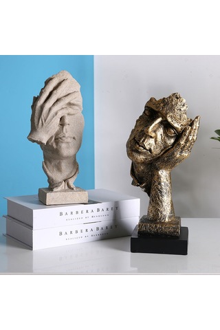 Yunboo Kuzey Avrupa Stili Retro Dekoratif Heykel, Ev Salonı/şarap Dolabı Vitrini Dekoru, Fotoğraf Jeketi - Ahşap Ve Reçine Malzeme İle Dayanıklı Tasarım Di