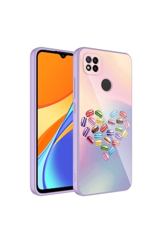 Nourthkiingdom Redmi 9c Kılıf Kamera Korumalı Desenli Sert Silikon Nrtk Epoksi Kapak - No5 NO5