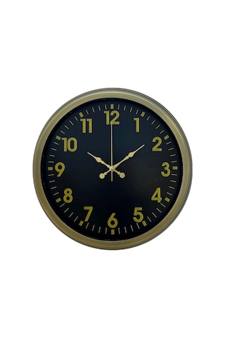 Zentime 40 Cm Metal Eskitme Klasik Duvar Saati Çok Renkli