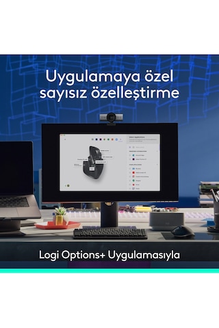 Logitech Mx Master 3s Bluetooth Edition Performans 8000 Dpı Optik Sensörlü Sessiz Kablosuz Mouse, Siyah 910-007501