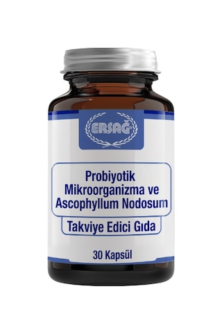 Ersağ Probiyotik Mikroorganizma Ve Ascophyllum Nodosum 30 Kapsül