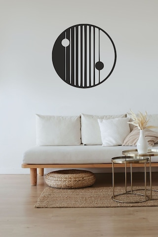 Bohem Soyut Ying Yang Duvar Dekorasyonu