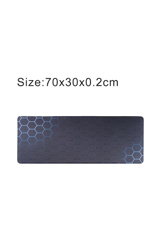 Kaymaz Kauçuk Kumaş Yüzey Oyunu Mouse Mat Klavye Pedi, Boyut: 70 X 30 X 0.2cm Mavi Petek