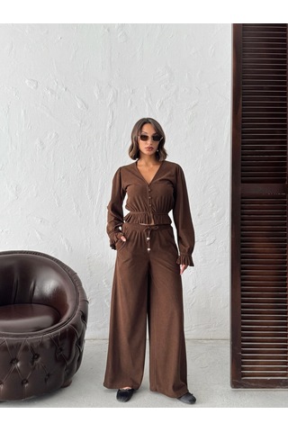 Verymoda Fitilikadife Pantolon F1996 Kahve