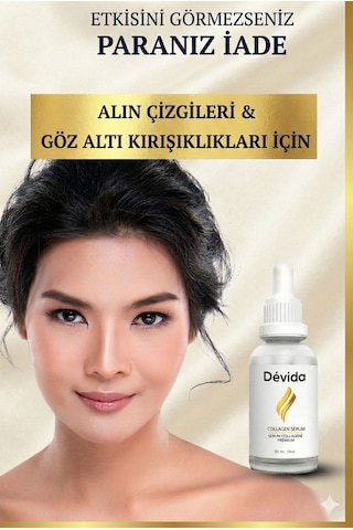 Devida Dolgunlaştırıcı Etkili Göz Çevresi ve Kaz Ayağı İçin Kolajen Vega Series A230 30 ML