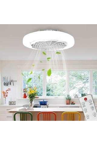 Ebitda Reedark E27 Akıllı Tavan Vantilatörü - Led, 3 Renk, Uzaktan Kumandalı, Sessiz, 230x230x110mm