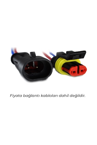 1 Takım 2 Pin Demonte Süper Seal Erkek Dişi Elektrik Soketi Su Geçirmez Konnektör