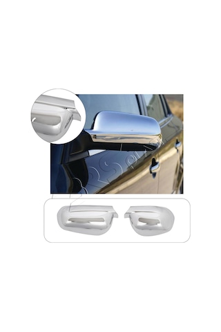 Seat İbiza 2 Facelift Uyumlu 1999-2002 Ayna Kapağı 2 Parça Abs Krom Kaplama